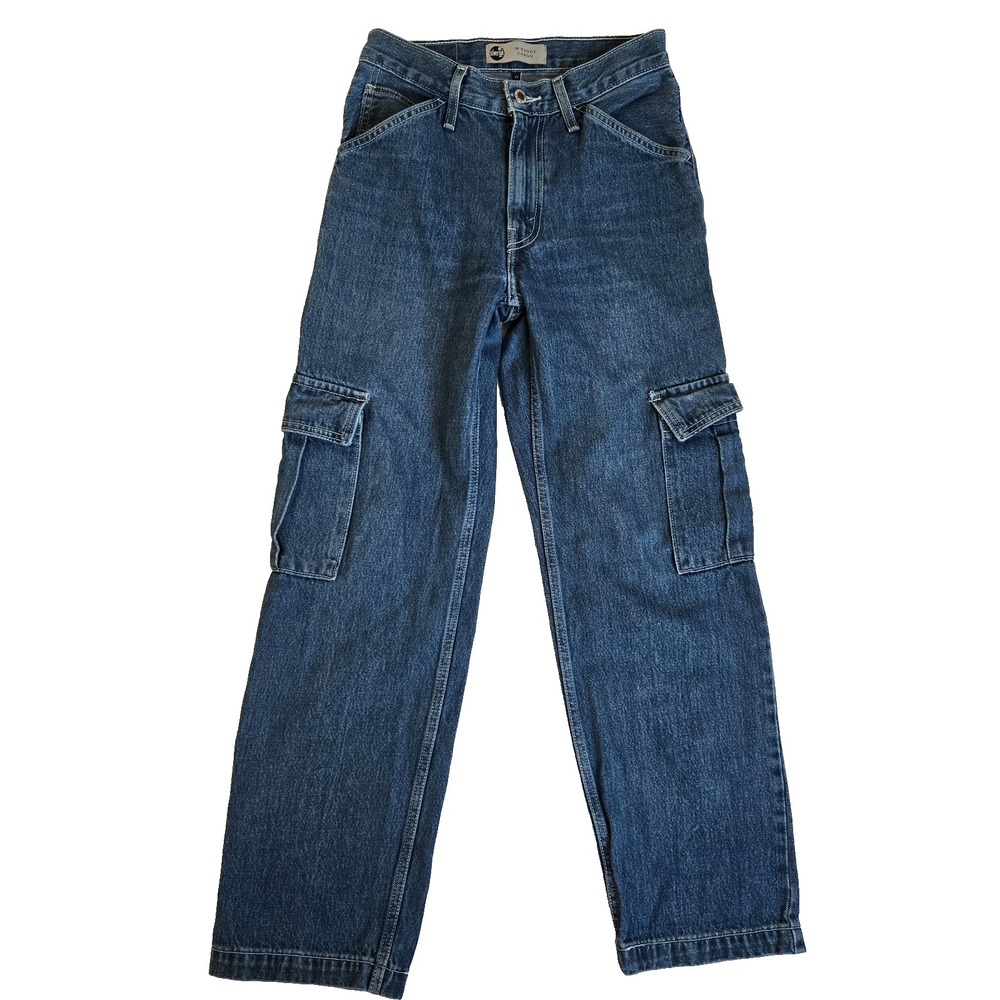Silver Tab Levis Womens '94 Baggy Cargo Jeans High Rise Streetwear‎ Blue Size 25
